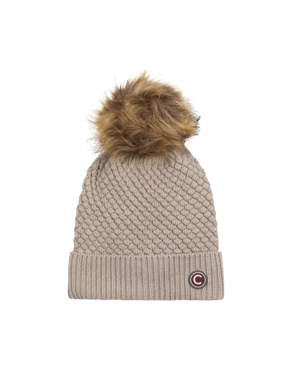 Cappello Beanie Colmar Originals Con Pompon Beige